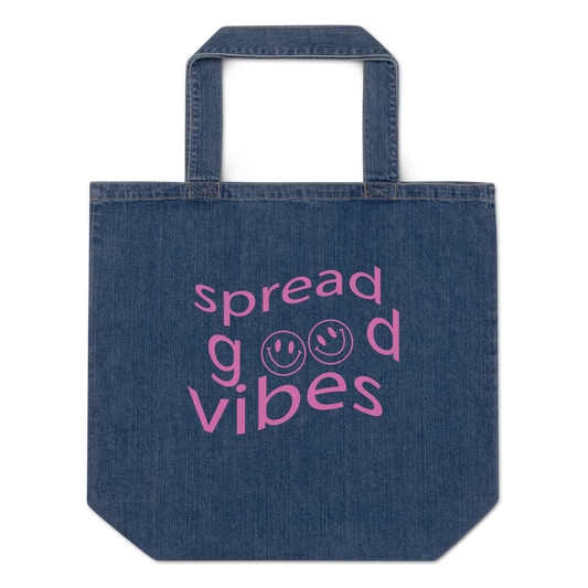 Good Vibes Organic Denim Tote