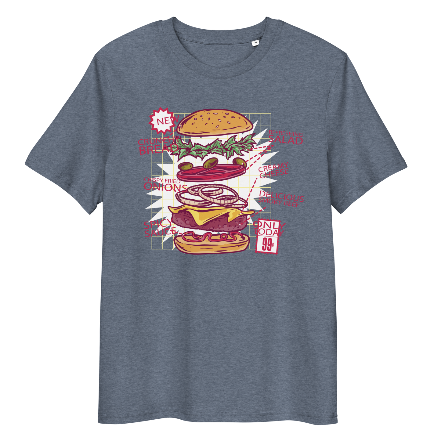 Burger Unisex Organic Cotton