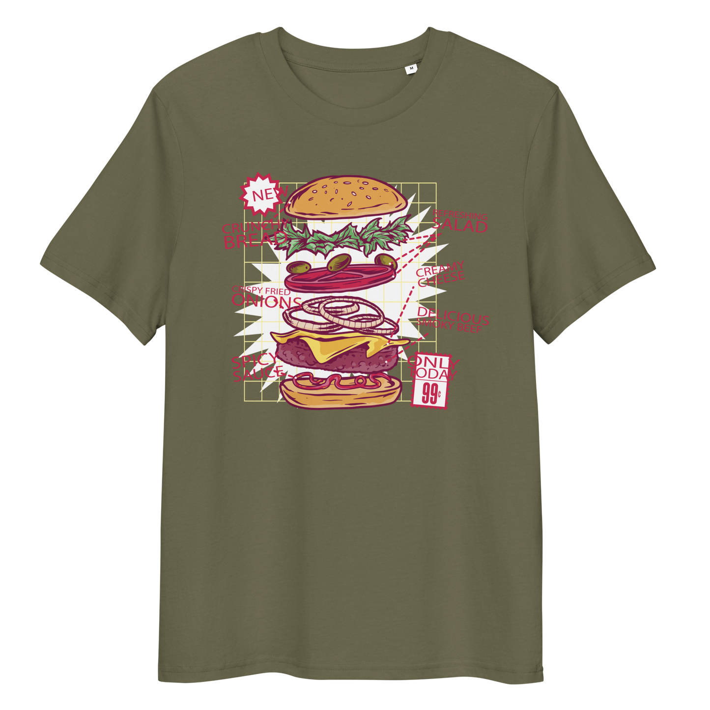 Burger Unisex Organic Cotton