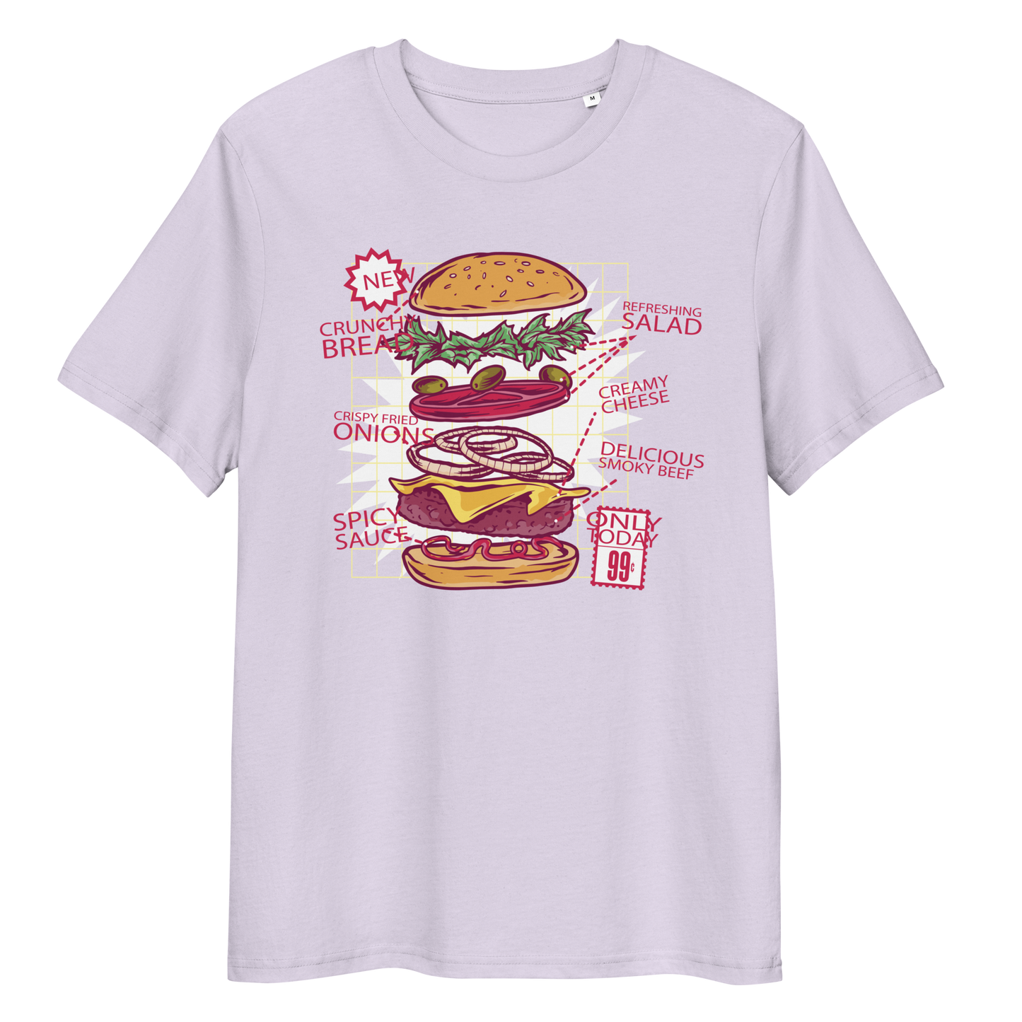 Burger Unisex Organic Cotton