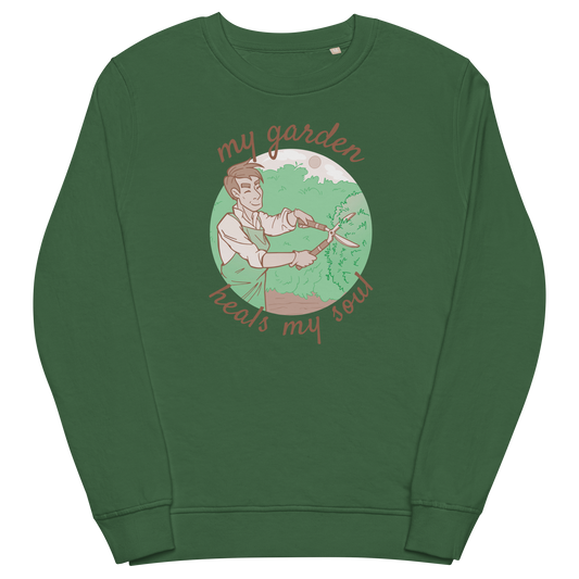 Garden Heals Soul Organic Sweatshirt